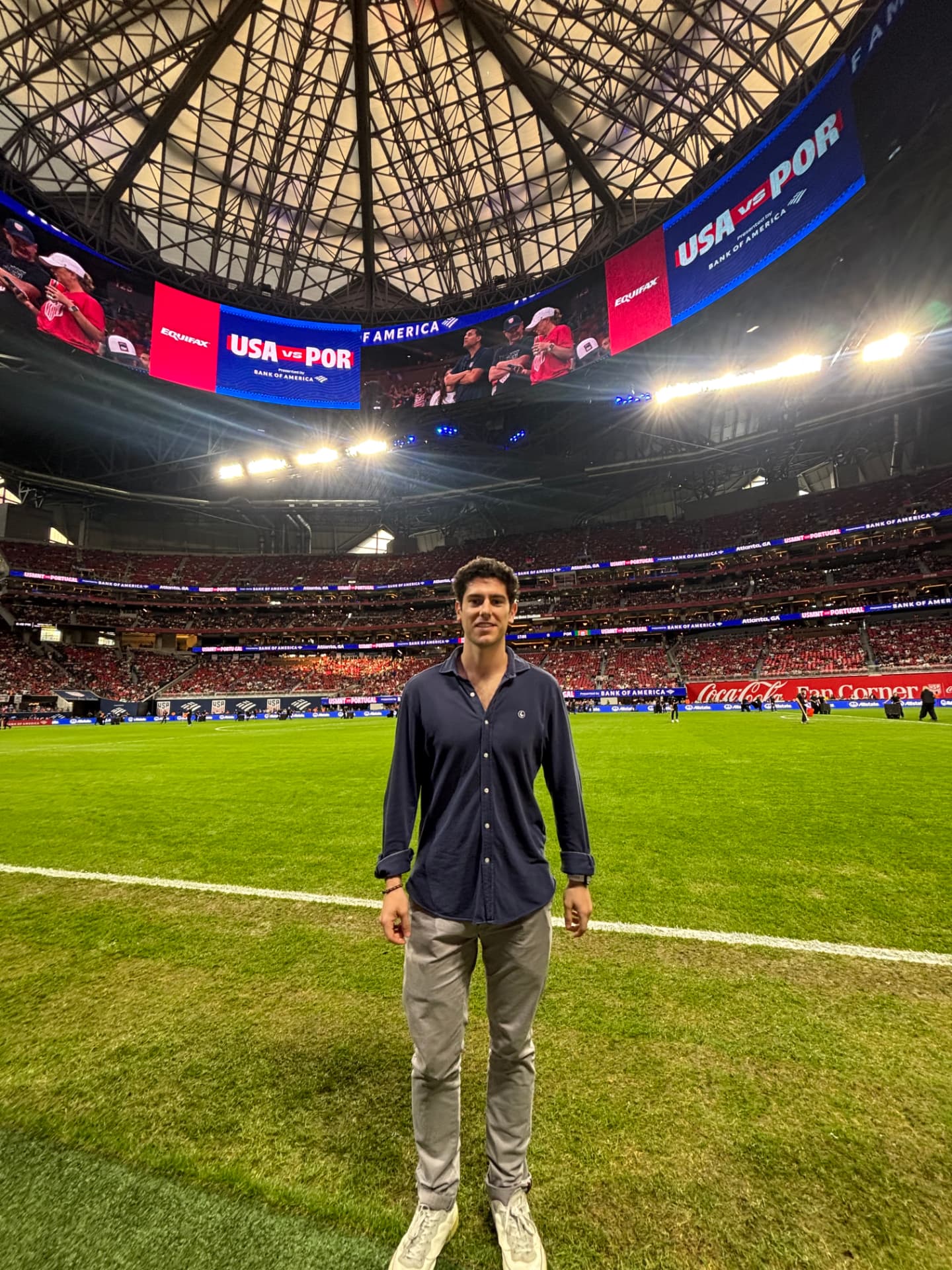 Pitchside at Mercedes-Benz Stadium, USA vs Portugal
