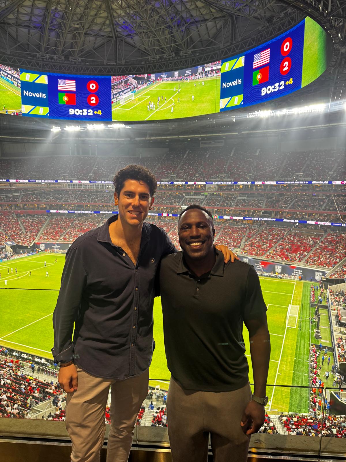 Matchday suite view of USA vs Portugal