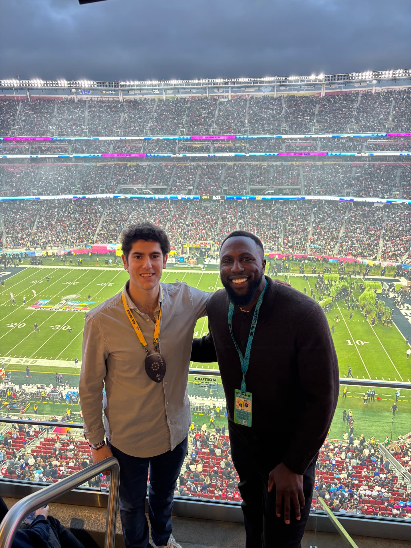 Super Bowl LX gameday view from the stadium